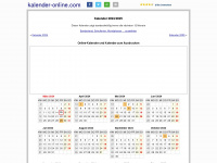 kalender-online.com Webseite Vorschau