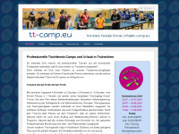 tt-camp.eu Webseite Vorschau