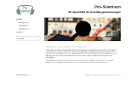 pro-silentium.de Webseite Vorschau