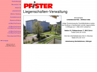 pfisterswiss.ch Webseite Vorschau