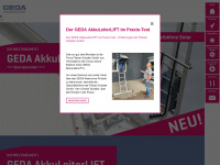 geda-akku.com Webseite Vorschau