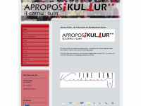 apropos-kultur.at Webseite Vorschau