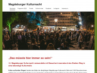 kulturnacht-magdeburg.de Webseite Vorschau