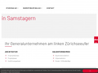 hugentoblerbau.ch Webseite Vorschau