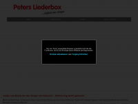 peters-liederbox.de Webseite Vorschau