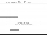 harzrind.de Webseite Vorschau
