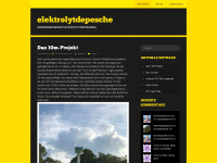 elektrolytdepesche.wordpress.com Webseite Vorschau