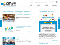 sportregion-rhein-neckar.com Webseite Vorschau