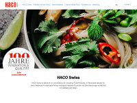 haco.ch Webseite Vorschau