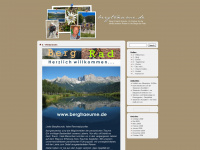 bergtraeume.de Webseite Vorschau