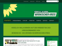 gruene-mk.de Webseite Vorschau
