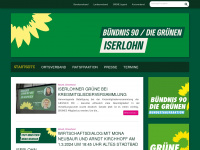 gruene-iserlohn.de Webseite Vorschau