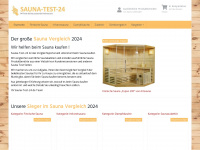 sauna-test-24.de Webseite Vorschau