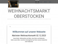 weihnachtsmarkt-oberstocken.ch Webseite Vorschau