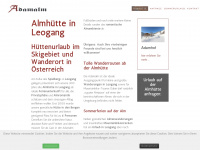 almhuette-leogang.co Webseite Vorschau