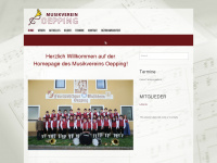 musikverein-oepping.at Webseite Vorschau