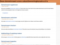 vakantiewoningbonaire.nl Webseite Vorschau
