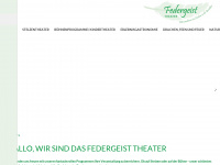 federgeist-theater.de Webseite Vorschau
