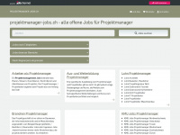 projektmanager-jobs.ch Webseite Vorschau