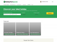 holidayparkspecials.co.uk Webseite Vorschau