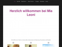 mia-leoni.de Webseite Vorschau