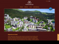 alpinarosa.ch Webseite Vorschau