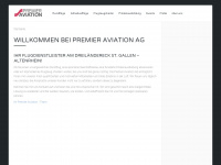 premier-aviation.ch Webseite Vorschau