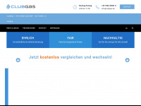 clubgas.de Webseite Vorschau