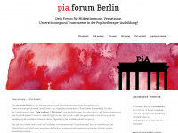 piaforum.de Webseite Vorschau