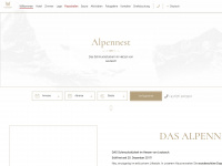 alpennest.at Webseite Vorschau