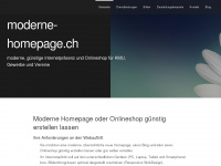 moderne-homepage.ch Webseite Vorschau