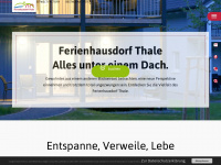 ferienhausdorf-thale.de Webseite Vorschau