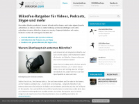 ansteckmikrofon.com Webseite Vorschau