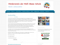 fv-melli-beese-schule.de Webseite Vorschau