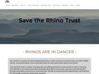 savetherhinotrust.org Webseite Vorschau