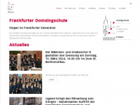 frankfurter-domsingschule.de Webseite Vorschau