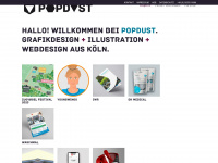 popdustdesign.de Webseite Vorschau