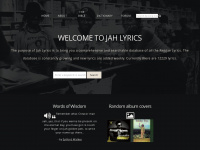 jah-lyrics.com Webseite Vorschau