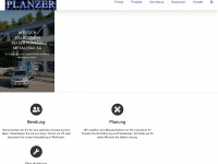 planzer-metallbau.ch Webseite Vorschau