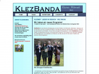 klezbanda.com Webseite Vorschau