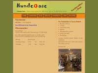 hundeoase.ch Webseite Vorschau