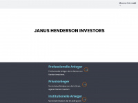 janushenderson.com Webseite Vorschau