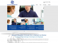 hautarzt-marbach.de Webseite Vorschau
