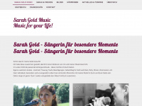 sarahgoldmusic.de Webseite Vorschau