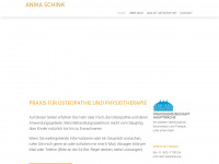 osteopathie-schink.de Webseite Vorschau