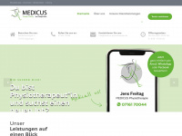 medicus-physiotherapie.de Webseite Vorschau