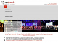 frank-awards.com Webseite Vorschau