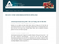 hanomagverein.de Webseite Vorschau