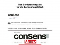 consens-seniorenmagazin.de Webseite Vorschau