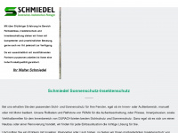 schmiedel-sonnenschutz.de Webseite Vorschau